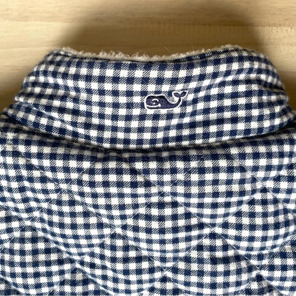 VINEYARD VINES KIDS REVERSIBLE VEST Medium 10/12 Navy White - Picture 4 of 10